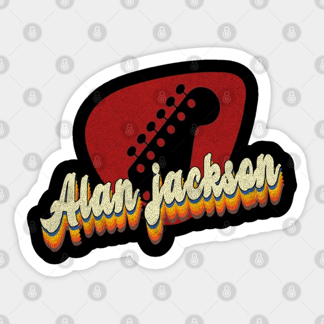 alan jackson vintage Sticker by Vartiz